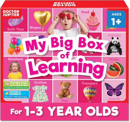Miniatura 8 de Doctor Jupiter Mi Primera Caja de Aprendizaje Juguetes para Niños Pequeños de 1-2-3 años Actividades de Aprendizaje y Educación para Niñas de 1+