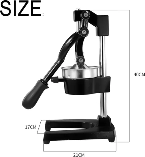 Miniatura 7 de Exprimidor manual profesional de limón, exprimidor manual comercial de prensa de frutas, sin pelar, sin necesidad de añadir agua, fácil operación