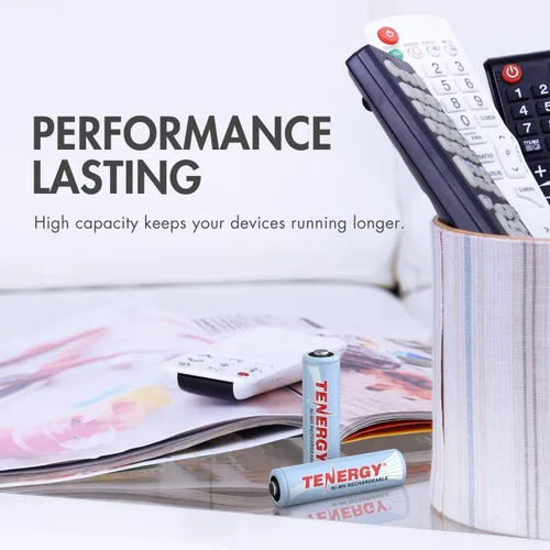 Miniatura 5 de Tenergy TN160 y paquete de 24 baterías recargables, 12 pilas AA, 12 pilas AAA, electrónica doméstica ideal para uso diario