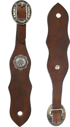 HILASON Western Horse Tack Quick Change Buckle Slobber Straps Marrón oscuro