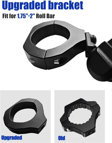 Miniatura 6 de ZIDIYORUO Soporte de teléfono UTV para barra antivuelco de 1.75 a 2 pulgadas, soporte de teléfono UTV de rotación de 360° con 8 garras, soporte