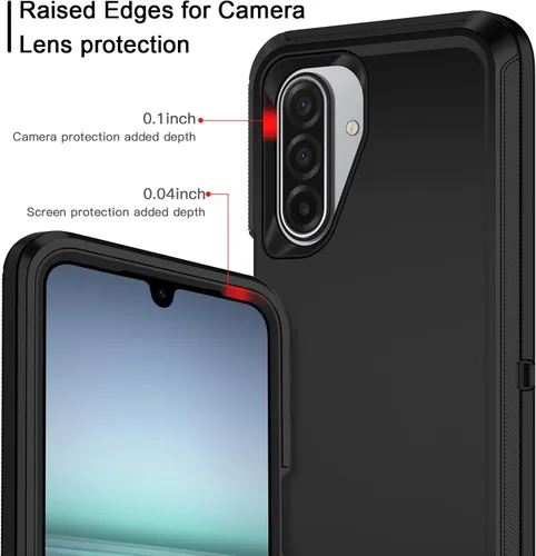 Miniatura 3 de I-HONVA Funda para Samsung Galaxy A17 5G/Galaxy A26 5G, a prueba de golpes, a prueba de polvo y caídas, 3 capas de protección de cuerpo completo