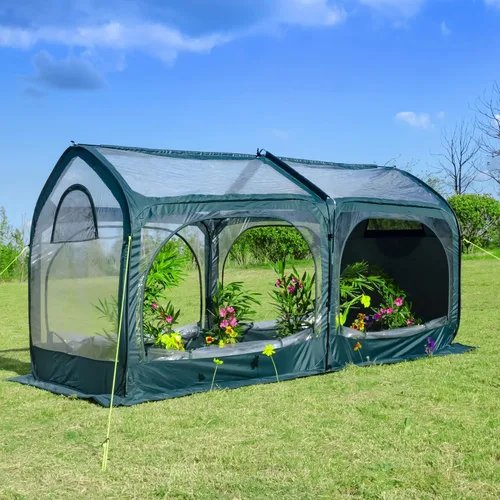 Miniatura 3 de Porayhut - Cubierta para invernadero, para flores y plantas, cubierta en PVC para jardinería, para jardín o patio trasero, protector contra heladas