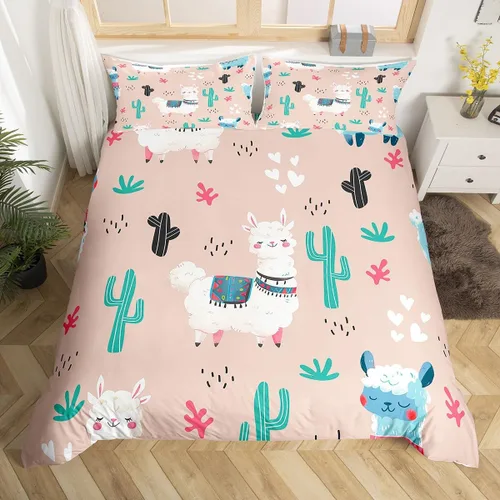Miniatura 6 de Manfei Juego de funda de edredón occidental, tamaño individual, juego de ropa de cama de caballo de vaquero de 2 piezas, funda de edredón de cactus