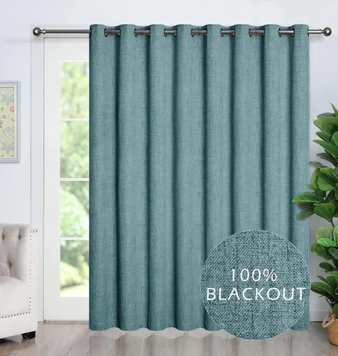 Miniatura 18 de Cortinas opacas con aspecto de lino de 84 pulgadas de largo, 100% absolutamente opacas, con aislamiento térmico, ahorro de energía, con textura, 2
