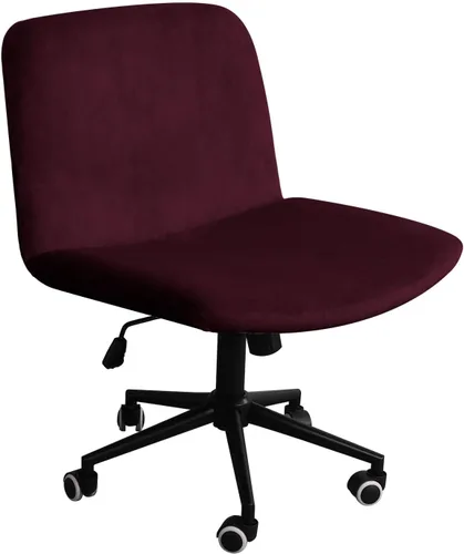 Miniatura 8 de NICEEC Funda para silla cruzada sin brazos, para oficina, dormitorio, escritorio, tocador, computadora, respaldo medio, asiento ancho sin protector