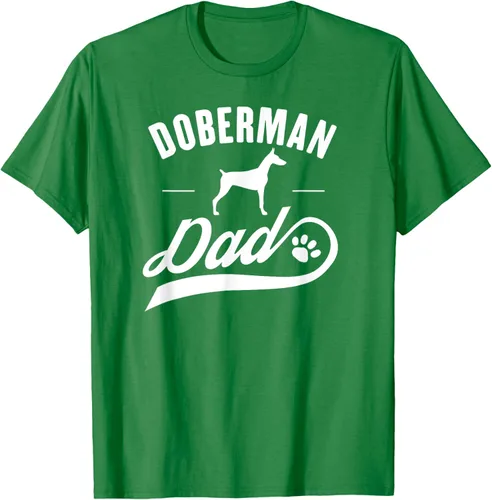 Miniatura 4 de Doberman Dad - Camiseta para amante del dueño del perro, Negro, S