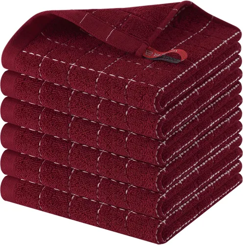 Miniatura 57 de Homaxy Paños de cocina 100% algodón de felpa, toallas de cocina ultra suaves y absorbentes para la cocina, adecuadas para secar y lavar platos