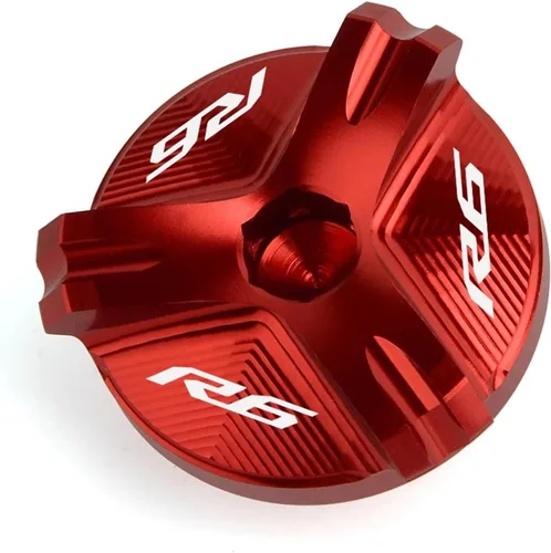 Miniatura 14 de Tapa de tapón de llenado de aceite de motor CNC para motocicleta, compatible con Yamaha YZF R1 R3 R6 YZFR1 1998-2020 YZFR3 2015-2021 YZFR6 YZFR6S R1