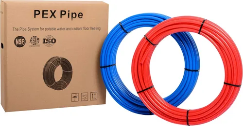 Miniatura 14 de EFIELD Tubo Pex-b de 1/2 pulgada y 2 x 50 pies, certificado NSF para agua potable, agua caliente/fría, azul y rojo de 100 pies de longitud