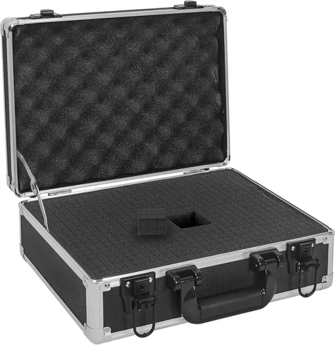 Funda de transporte rígida de 14 pulgadas, ideal para almacenamiento de sistemas de micrófono inalámbrico y transporte de equipos de cámara,