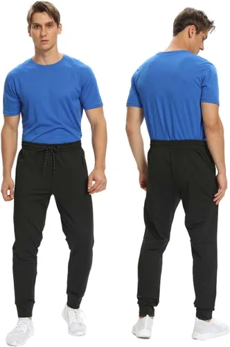 Miniatura 4 de Paquete de 12 pantalones deportivos para hombre, pantalones deportivos de entrenamiento para hombre, pantalones deportivos con bolsillos
