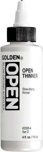 GOLDEN OPEN Acrílicos de secado lento, más delgado, 4 onzas líquidas.