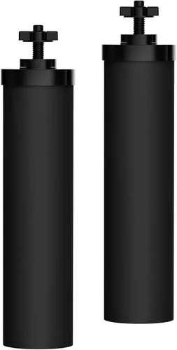 Waterdrop Mejora Certificado NSF/ANSI 372 Filtro de Agua con Iones de Plata Añadidos, Reemplazo para Filtros Negros Berkey® BB9-2®, Sistema de