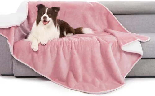 Miniatura 29 de gogobunny Manta de cama impermeable, manta reversible de forro polar Sherpa para perro, cachorro y gato, funda de muebles que protege la cama