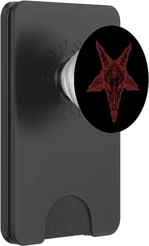 Miniatura 7 de Baphomet - Criatura humanoide cabra que representa el mal y el bien PopSockets adhesivo PopGrip