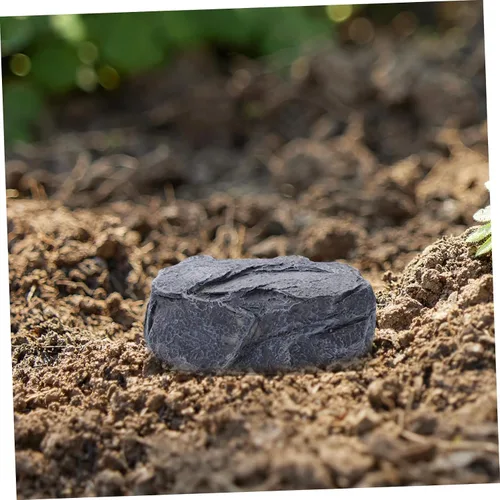 Miniatura 7 de Cabilock Simulation Stone Key Holder Outdoor Garden Decor Realistic Rock Design Spare Key Hiding Box for Keys Items for Patio Blends with Nature