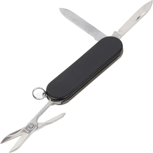 Miniatura 7 de ASR Outdoor Cuchillo de bolsillo pequeño EDC multifuncional, herramienta 3 en 1, negro