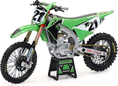 NewRay Toys Réplica de Moto del Equipo de Carreras Kawasaki, Jason Anderson, Escala 1:12, Niños, Regalos, Cumpleaños