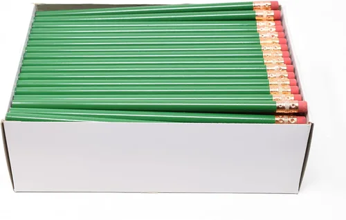 Miniatura 25 de Pencil Guy Lápices redondos en blanco Crema 144 a una caja: No afilados