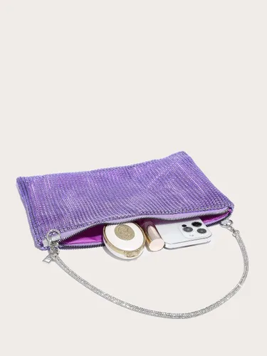 Miniatura 4 de Verdusa Bolso de noche con diamantes de imitación brillantes para mujer