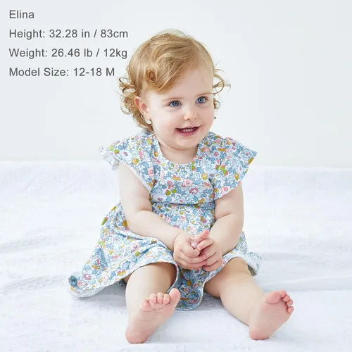 Miniatura 136 de pureborn Vestido de bebé niña 0-24 meses