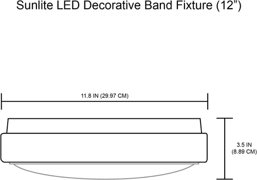 Miniatura 3 de Lámpara de techo LED con borde de níquel cepillado, 15 vatios, regulable, 12 pulgadas, 30K, blanco cálido