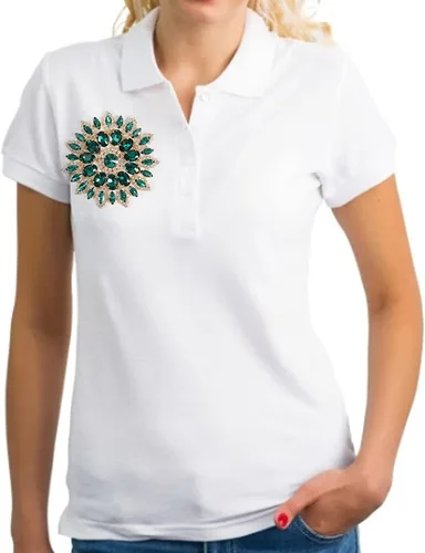 Miniatura 6 de Broche de flores de diamantes de imitación de cristal, base de oro verde para mujer, broche de ramillete grande de 4.3 in, bolso de bufanda