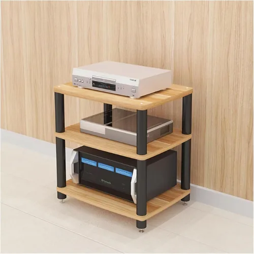 Miniatura 16 de Soporte para medios de audio y video, soporte de TV para juegos y estante estéreo, torre de audio, soporte para reproductor de grabaciones, pequeño