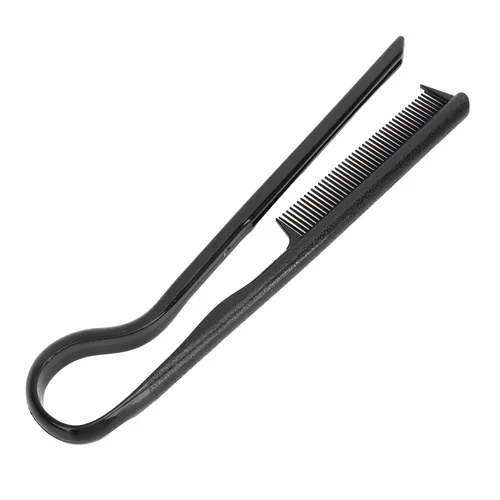 Miniatura 9 de Peine alisador de cabello, 10 unidades, en forma de V, alisador de pelo, peine alisador para peluquería nudosa, hogar, mujeres y niñas