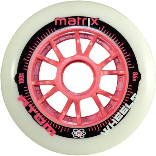 Miniatura 4 de Atom Pro Fitness 3x125 - Paquete de patines en línea para exteriores (talla 13 EE. UU., ruedas verdes, Striker 11.8/0.118x4.921 in)
