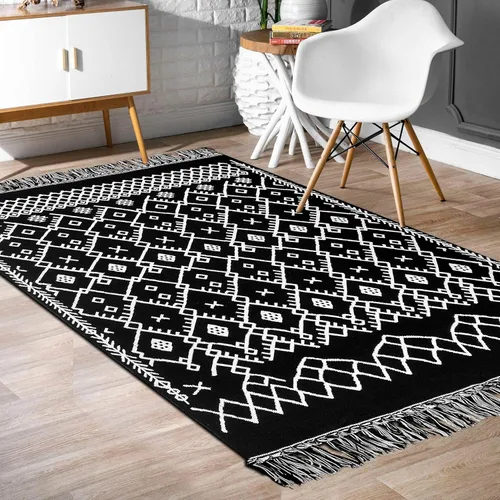 Miniatura 140 de IOHOUZE Alfombra de Área Lavable 4x6 Antideslizante con Respaldo de Goma Alfombras Tejidas para Entrada Interior Alfombras de Dormitorio Alfombra