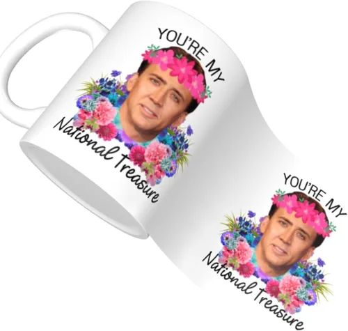Miniatura 4 de Taza de café SCSF para amantes del café - Taza de té "You're My National Treasure" - 11 onzas