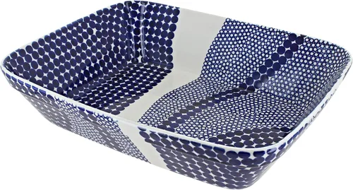 Miniatura 5 de Blue Rose Polaco Cerámica Floral Mariposa Grande Deep Baker