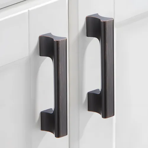 Miniatura 8 de Paquete de 10 manijas de gabinete de cocina de níquel cepillado de 3 pulgadas, tiradores de cajón plateados para armario, aparador, accesorios