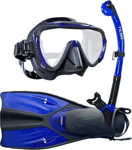 Miniatura 10 de Tilos Máscara Morphi con buceo U-Pro II y paquete de aletas OH de escapada