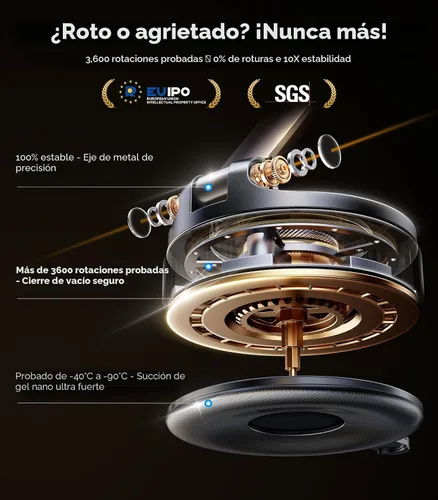Miniatura 9 de VICSEED Soporte de teléfono de automóvil mejorado para Magsafe 2026 [85 libras de succión más fuerte] Soportes magnéticos de teléfono al vacío