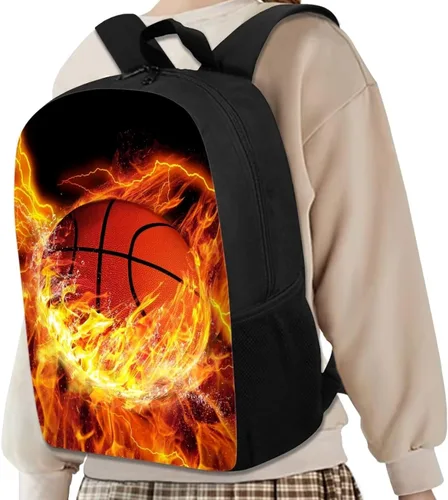 Miniatura 69 de HUGS IDEA Los animales frescos 3D niños escuela libro bolsa niños impresión mochilas, Baloncesto, Moderno