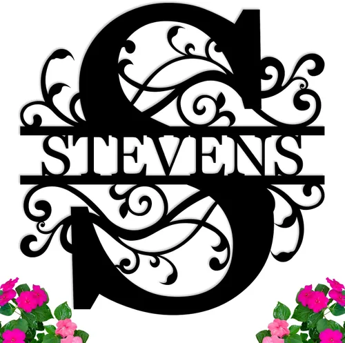 Miniatura 11 de Regalos de boda para parejas 2025, carteles personalizados con apellidos para el hogar, carteles de metal personalizados, decoración de pared