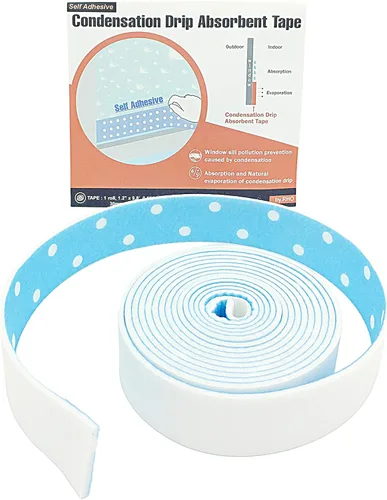 Miniatura 4 de by.RHO Cinta absorbente de goteo de condensación autoadhesiva trampa de humedad 9.8' azul