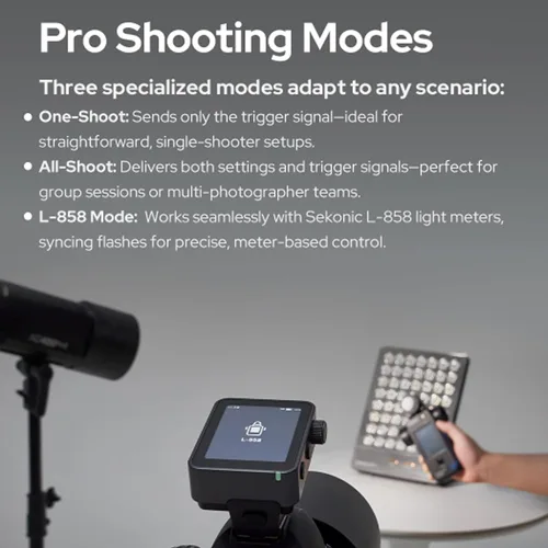 Miniatura 8 de Godox X3 Pro C X3 PRO-C TTL Disparador de flash inalámbrico para cámara Canon, transmisor de flash de pantalla táctil LCD de 2.4 GHz, batería