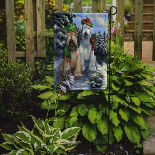 Miniatura 301 de Caroline's Treasures PPP3090GF - Bandera decorativa para jardín de bulldog inglés y otoño, para exteriores, patio, flores, tamaño de jardín