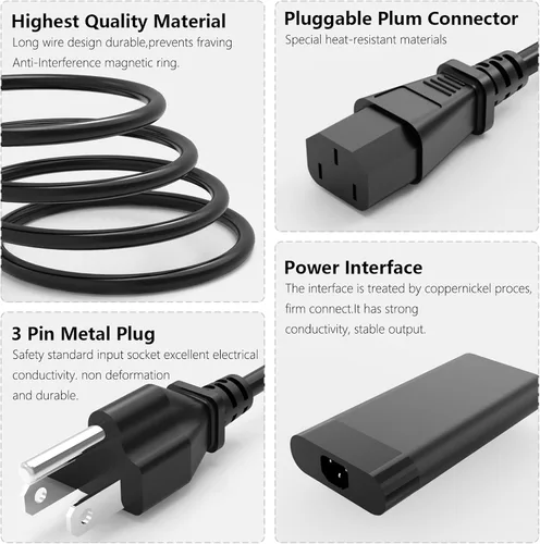 Miniatura 3 de Cargador para portátil de 150 W compatible con HP ZBook 15 16 17 15U 15V G3 G4 G5 G6 G7 G8 Zbook Power 16 g11 L48757-001 TPN-CA11 917649-850
