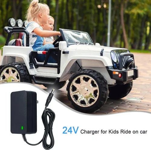 Miniatura 6 de Cargador de 24 V para niños de juguete para niños, cargadores de batería de 24 voltios para niños, cargador de batería de 24 voltios para montar