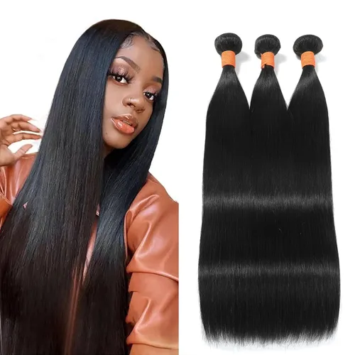Miniatura 12 de 613 paquetes de cabello humano rubio ondulado, 3 paquetes de 10, 12, 14 pulgadas, 100% sin procesar, 10A, paquetes de cabello humano virgen