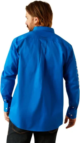 Miniatura 46 de Ariat Camisa de sarga con logotipo del equipo para hombre
