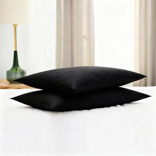 Miniatura 5 de Juego de 2 almohadas de cama planas ultra delgadas tamaño estándar, extra suaves, alternativas a las almohadas de plumas, para dormir de estómago