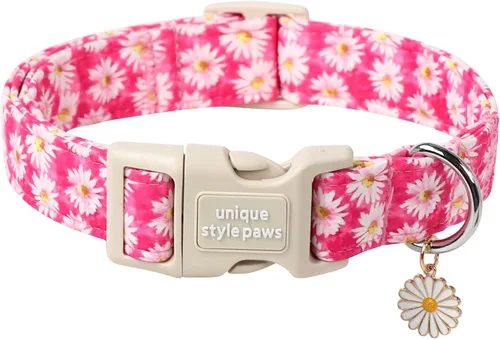 Miniatura 24 de Unique style paws - Collar para perro con hebilla de metal, regalo para perros pequeños, medianos y grandes, a cuadros marrones