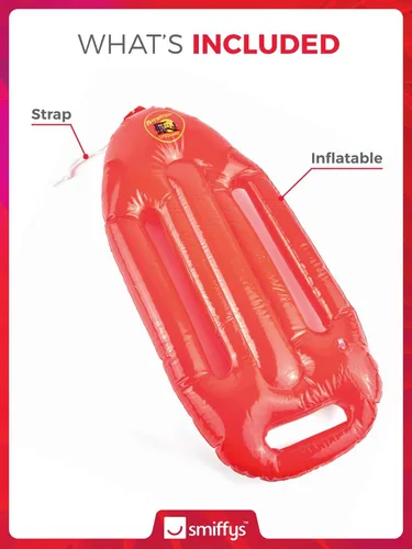 Miniatura 2 de Flotador salvavidas inflable Baywatch, talla única , Rojo
