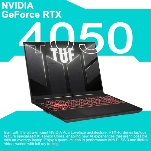 Miniatura 4 de ASUS TUF Gaming A16 Laptop de 16 pulgadas WUXGA IPS 144Hz AMD 6 núcleos Ryzen 7 7445HS 16GB RAM 1TB SSD GeForce RTX 4050 (hasta 194 AI Tops) RGB